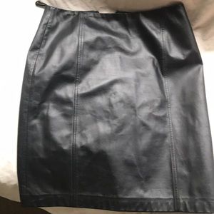 Ann Taylor genuine 100% leather skirt
